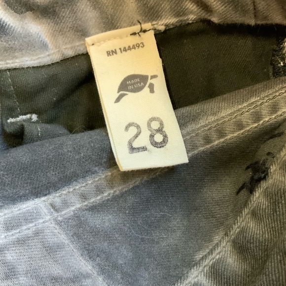 Tortoise Waxed Coated Washed Black Jeans sz 28 - Picture 5 of 7